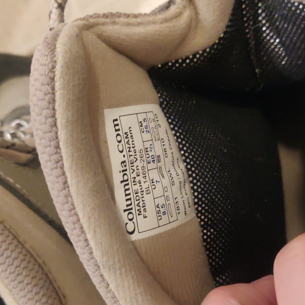 Columbia BL1469-265 Bugaboot Omni Heat 200grm Tan Lace Up Boots sz 8.5 - Picture 5 of 14